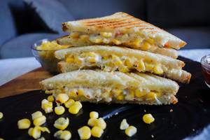 Corn Cheese Grilled Sandwich
