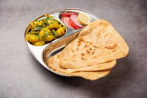 Matar Paneer With Poori 6