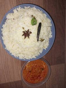 Bagara Rice with Chicken Curry