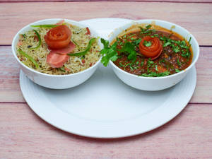 Fried Rice with Manchurian