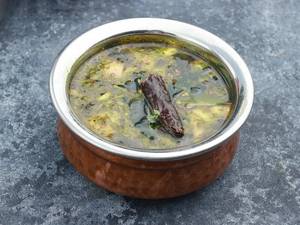 Orugallu Pachi Pulusu ( Tamarind Rasam )