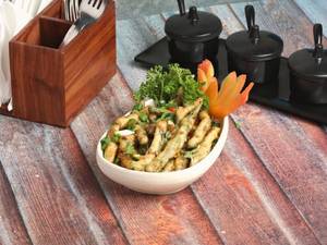 Crispy Green Beans With Hot Garlic Sauce