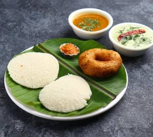 Idli (2 Pcs) Vada (1 Pc)