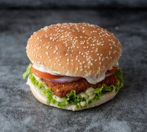 Crispy paneer burger