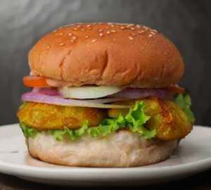 Paneer Tikka Mo Burger