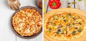 Onion Pizza With Special Supreme Veganza Pizza