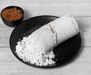 Arisi Puttu With Nattu Sakkarai