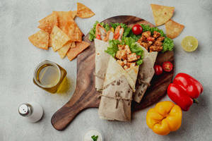 Crispy Bbq Chicken Wrap