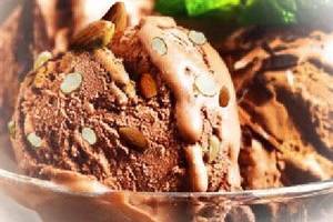 Belgian almond premium ice cream scoop