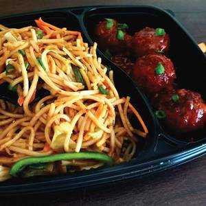 Fried Rice With Chilli Mushroom Gravy