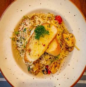 Chicken Spaghetti Aglio Olio