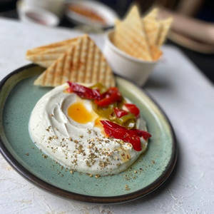 Zaatar Labneh with Smoky Jalapeno Relish