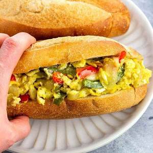 Scrambled Egg Mint Mayo Sanwich