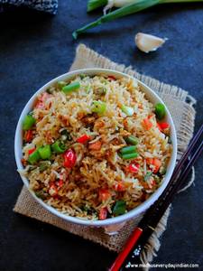 Veg Garlic Fried Rice 