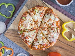 Veg Cheese Spicy Pizza [8 Inches]
