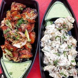 Malai Chaap [Half] + Afghani Chaap [Half]+ 4 Roomali Roti