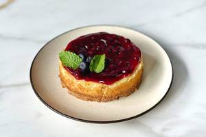 Blueberry Baked Cheesecake [200 Grams, Serves 1]