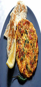Egg White Masala Omelette