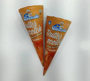 Butterscotch ice cream cone