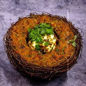 Aloo Paneer Bird Nest