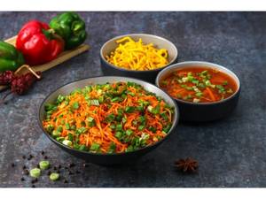 Veg Triple Schezwan Rice (With Gravy)