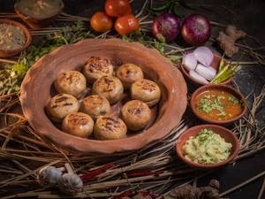 Ghee Litti [party Pack, 5 Plates]