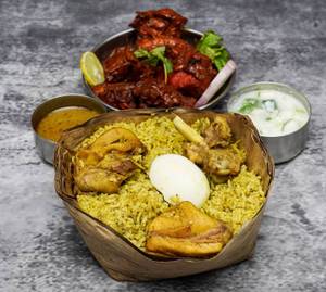 Chicken Biriyani + Kabab