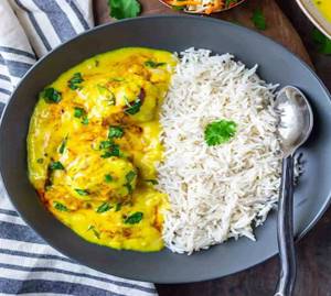 Kadhi + Chawal