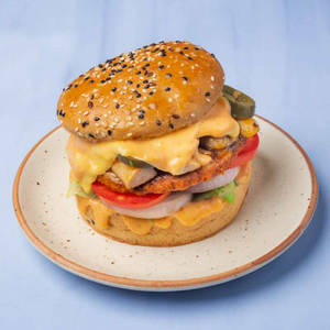 Grilled Texas Meaty Burger (non Veg)