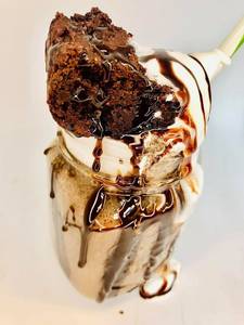 Cold Coffee With Brownie