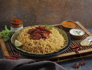 Guntur Chicken Roast Bagara Biryani (cr)