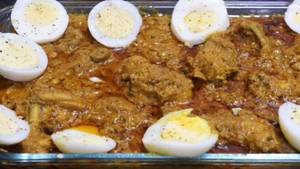 Special Patiala Chicken With Boiled Egg And Kabab