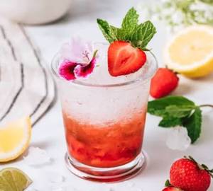 Strawberry Mint mocktail