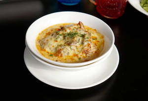 Meatball Al Forno  in Creamy Garlic sauce (3 Pcs)