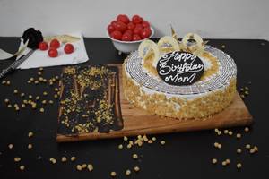 Eggless Butterscotch Cake