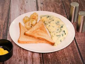 Mushroom & Spinach Omelette