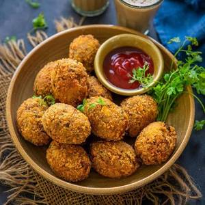 Veg Cutlet [3 Pieces] with Tomato Sauce