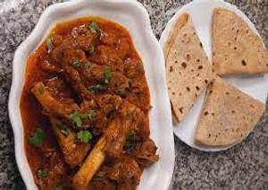 Roti with Mutton Fry