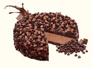 Chocolate cake slice                                           