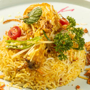 Chicken biryani  with gravy