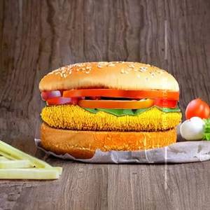 Paneer veg cheese burger
