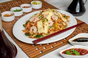 Phad Thai Rice Noodles [Prawns]