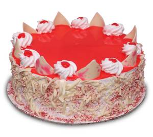 Eggless Strawberry Cake  [500 Gm] 