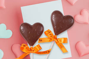 Valentine Milk Chocolate Heart Lollipop