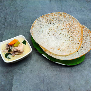 Appam With Chicken Stew