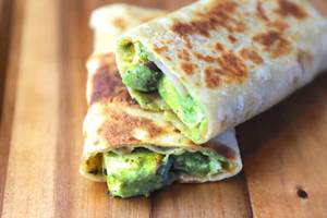 Hariyali Cheese Kebab Roll       