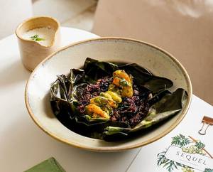 Black Rice, Sea Prawns, Coconut Broth