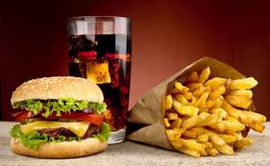 Chicken Burger + Fries + Coke 250ml