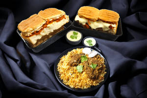 Double Murg Keema Pav & Dum Murg Biryani (Serve 3)