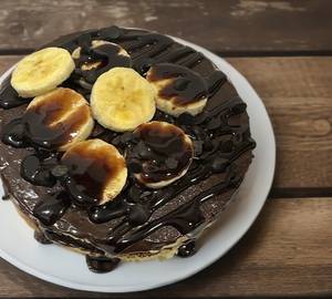 Choco banana pancake
